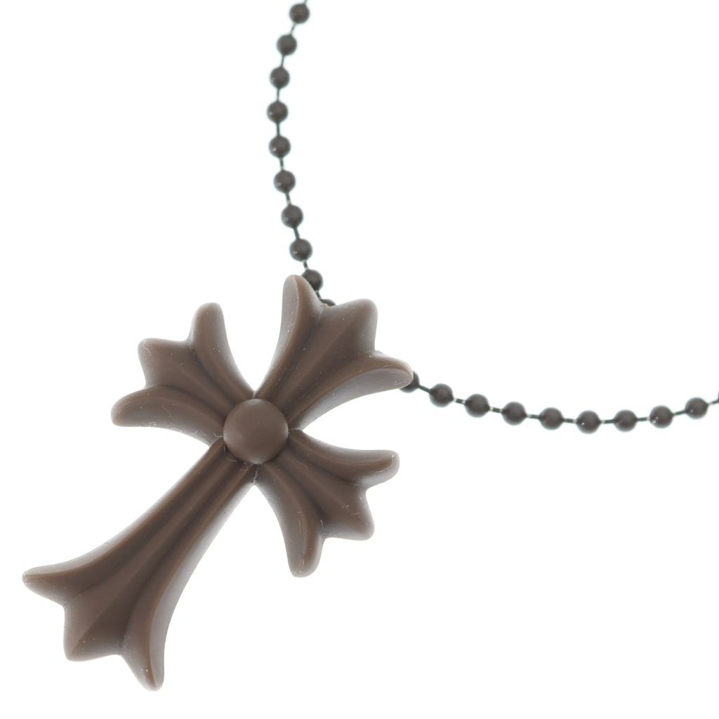Chrome Hearts Rubber CH Crs Sml Small CH Cross Necklace Silicone