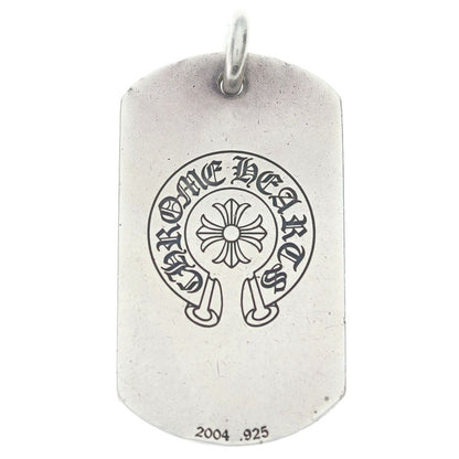 Chrome Hearts D Tag Lrg Nyc Limited You CH Plus Dog Tag Pendant Silver — view 2