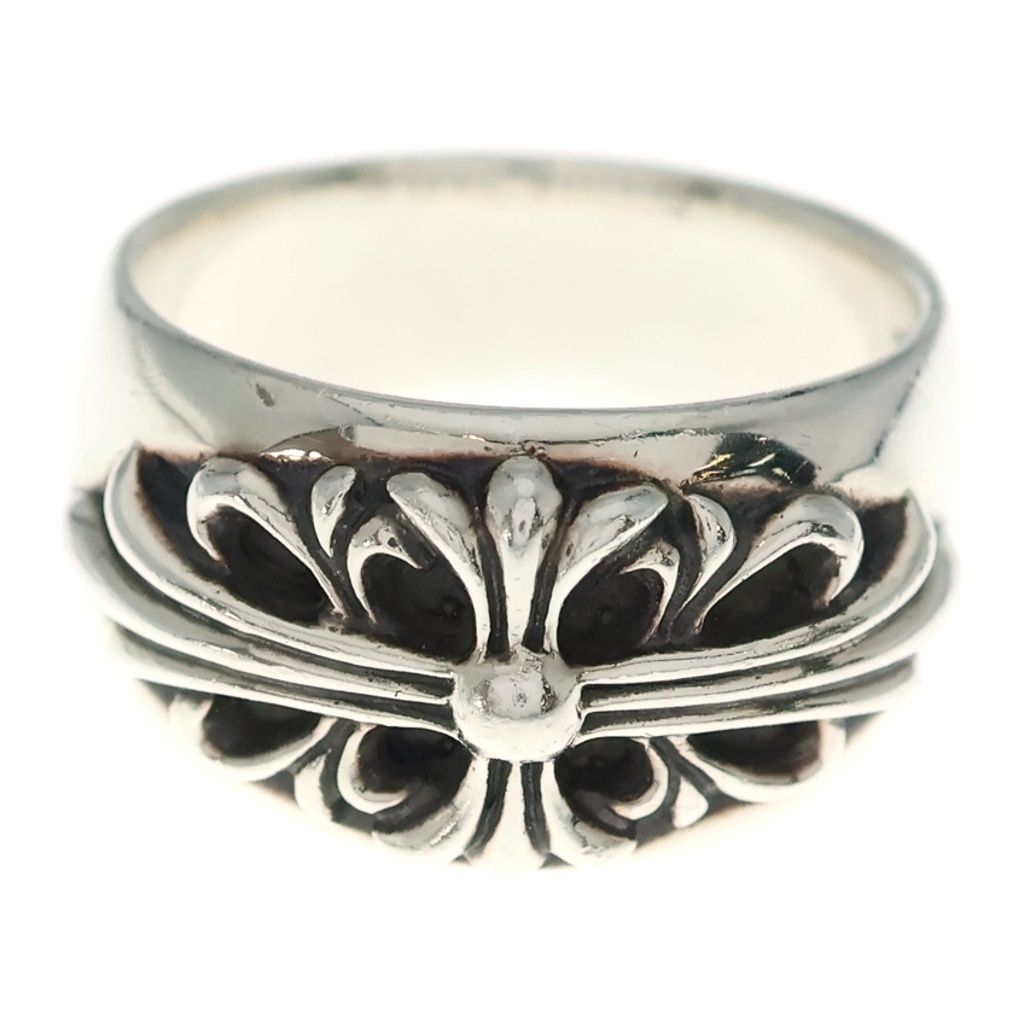 Chrome Hearts Flrl Crs Floral Cross Ring Silver — view 4