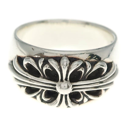 Chrome Hearts Flrl Crs Floral Cross Ring Silver — view 4