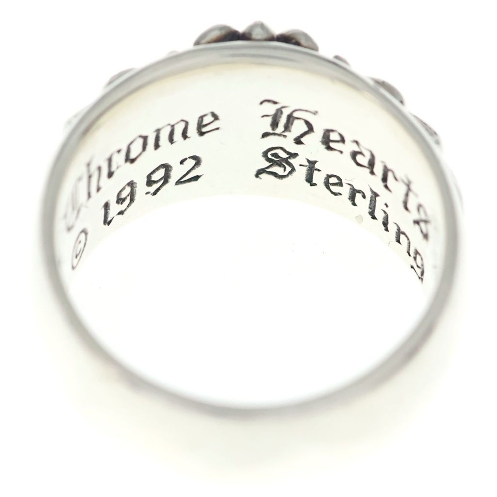 Chrome Hearts Flrl Crs Floral Cross Ring Silver — view 5