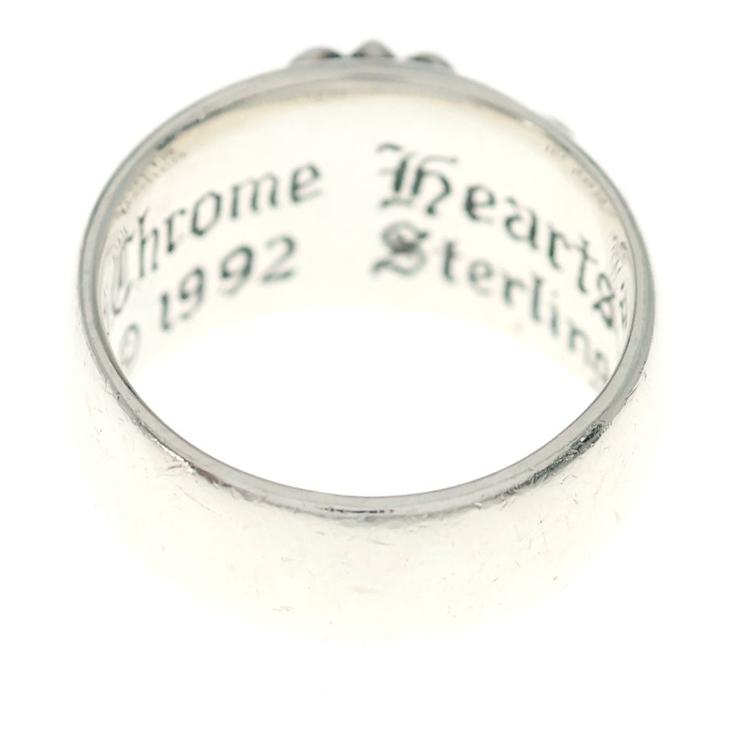 Chrome Hearts Flrl Crs Floral Cross Ring Silver — view 2