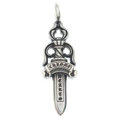 Chrome Hearts Double Dagger Daga Pendant Silver