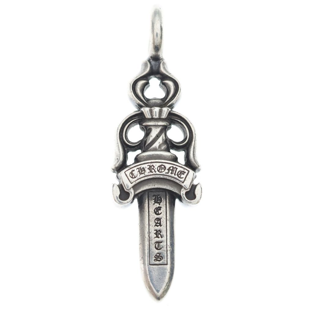 Chrome Hearts Double Dagger Daga Pendant Silver — view 2