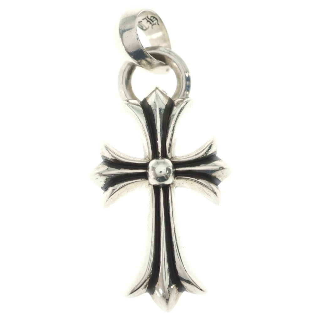 Chrome Hearts CH Crs Sml Bale Small CH Cross Pendant Silver