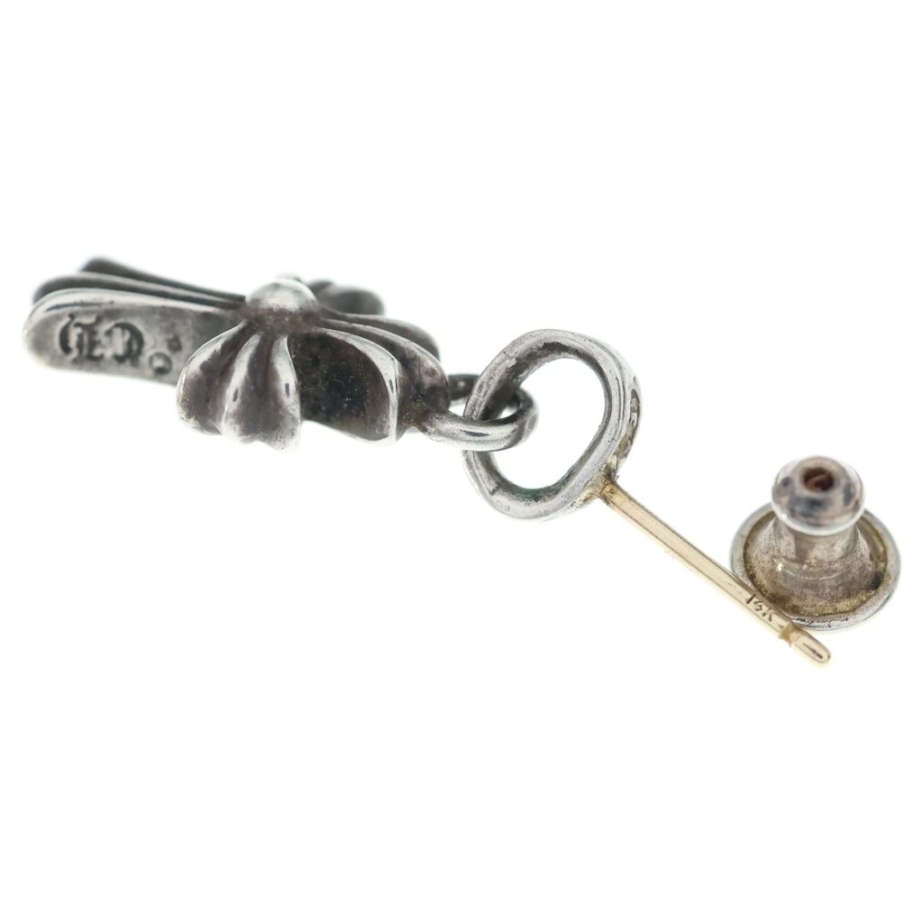 Chrome Hearts Bby Pprchn Baby Fat Cross Drop Earrings Silver — view 5