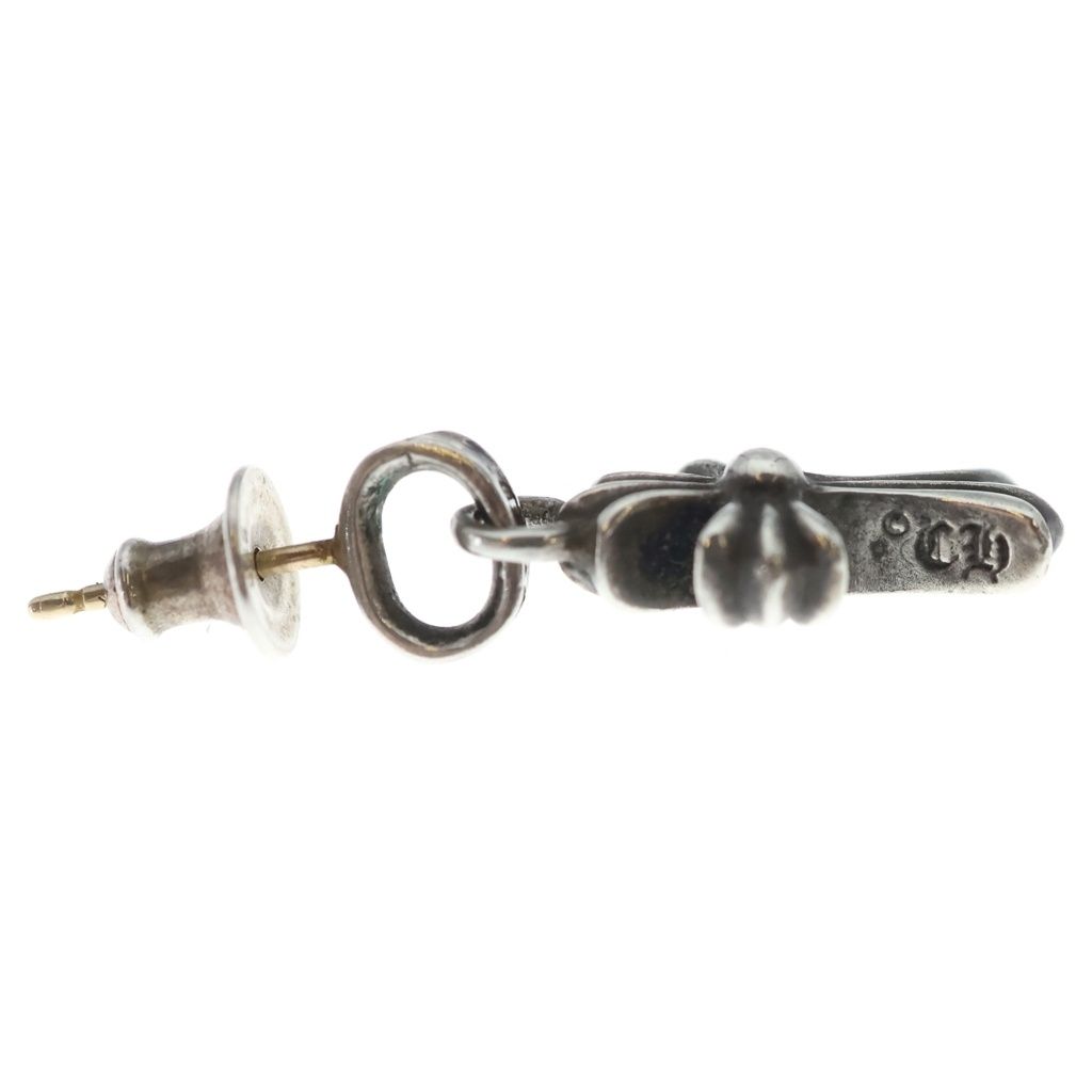 Chrome Hearts Bby Pprchn Baby Fat Cross Drop Earrings Silver — view 4