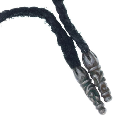 Chrome Hearts Foti Miss Lerlene Leather Braid Pendant Silver — view 6
