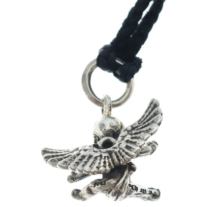 Chrome Hearts Foti Miss Lerlene Leather Braid Pendant Silver — view 3