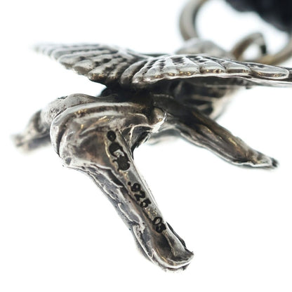 Chrome Hearts Foti Miss Lerlene Leather Braid Pendant Silver — view 4