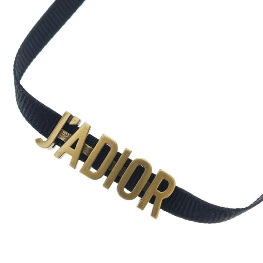 Dior J'adior Choker Gold Plated Black Necklace