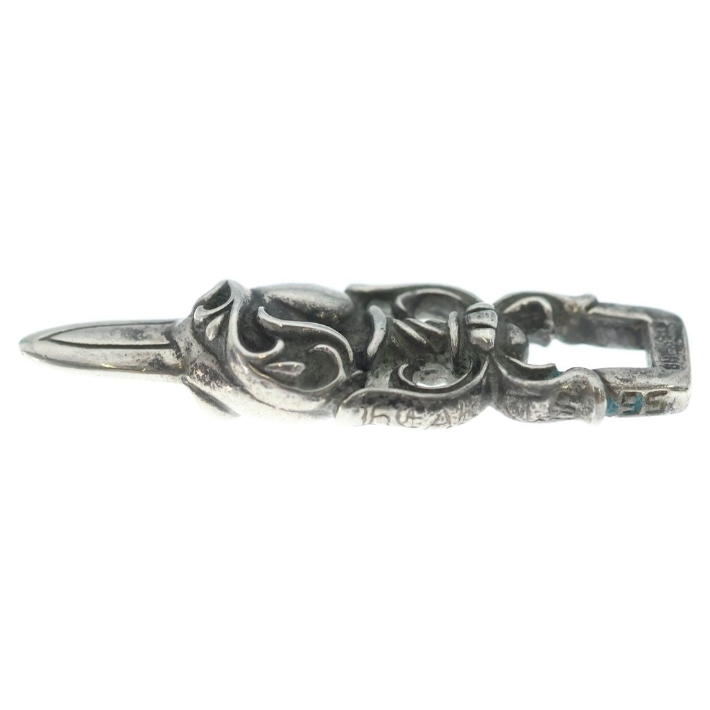 Chrome Hearts Dagger Heart Daga Pendant Silver — view 3