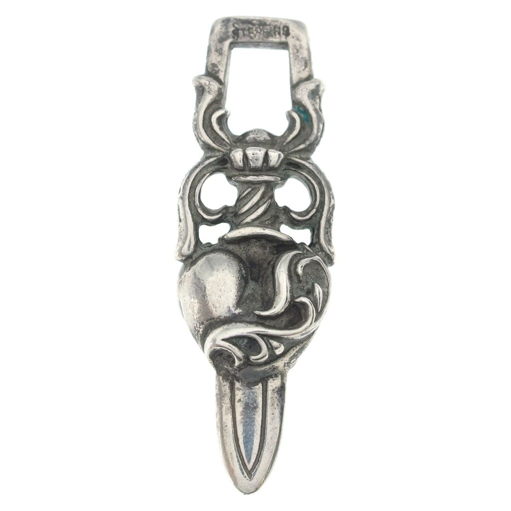 Chrome Hearts Dagger Heart Daga Pendant Silver — view 2