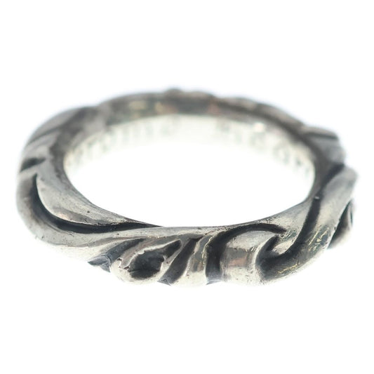 Chrome Hearts Scrl Band Scroll Ring Silver