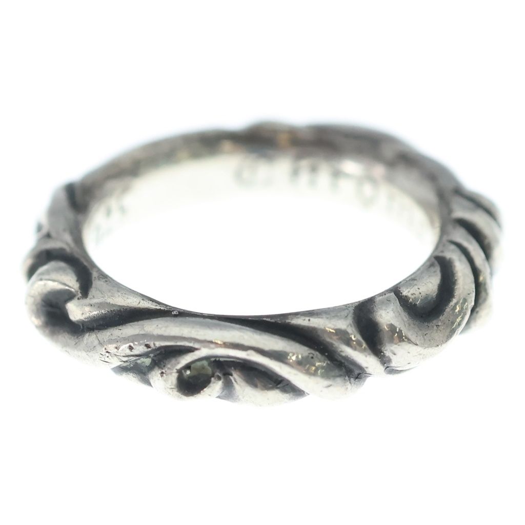 Chrome Hearts Scrl Band Scroll Ring Silver — view 4