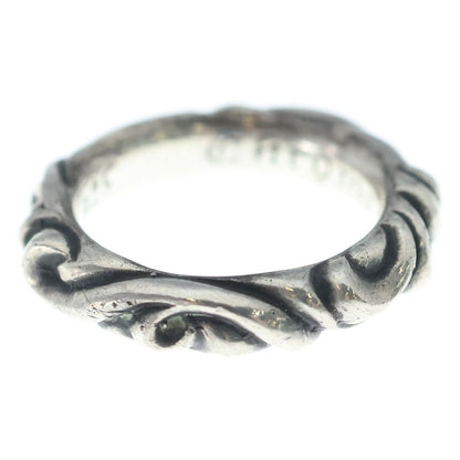 Chrome Hearts Scrl Band Scroll Ring Silver — view 4