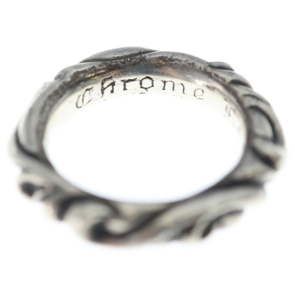 Chrome Hearts Scrl Band Scroll Ring Silver — view 5