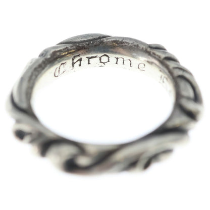 Chrome Hearts Scrl Band Scroll Ring Silver — view 5