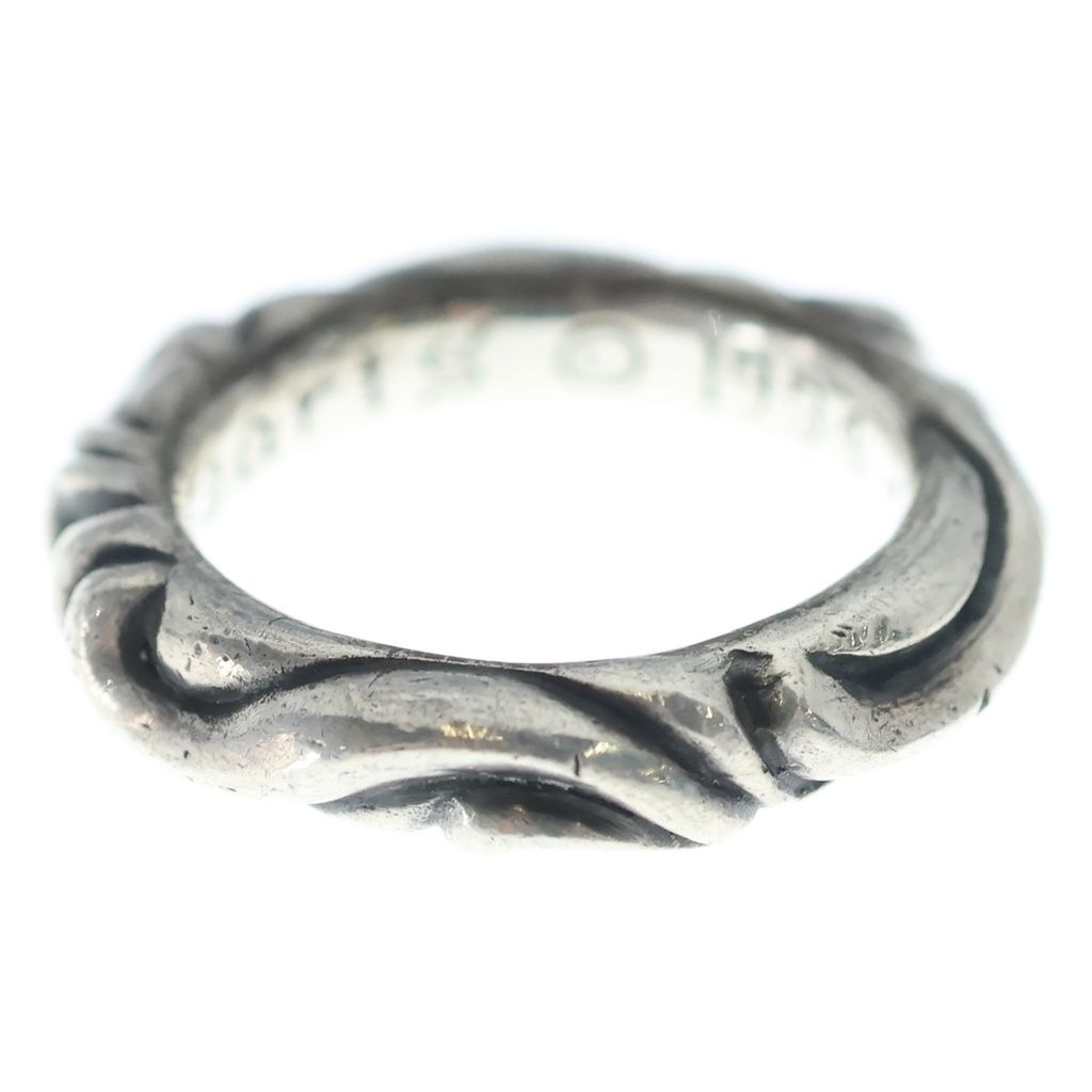 Chrome Hearts Scrl Band Scroll Ring Silver — view 3