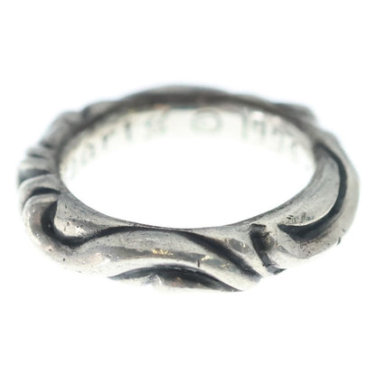 Chrome Hearts Scrl Band Scroll Ring Silver — view 3