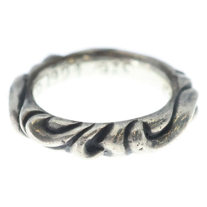 Chrome Hearts Scrl Band Scroll Ring Silver — view 2