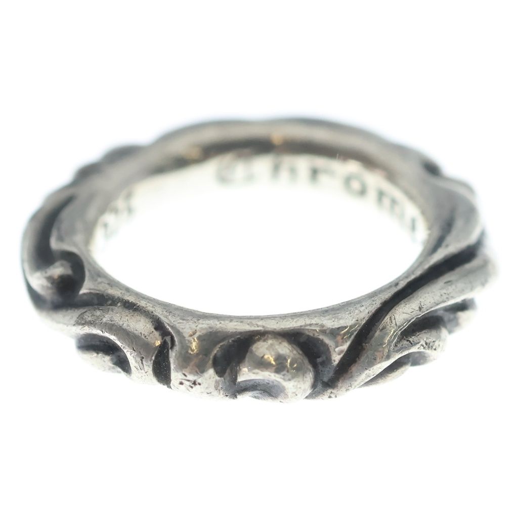 Chrome Hearts Scrl Band Scroll Ring Silver — view 4