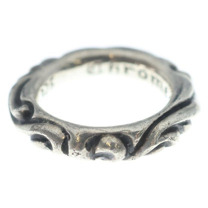 Chrome Hearts Scrl Band Scroll Ring Silver — view 4