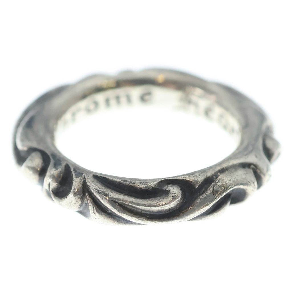 Chrome Hearts Scrl Band Scroll Ring Silver