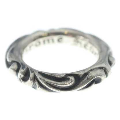 Chrome Hearts Scrl Band Scroll Ring Silver