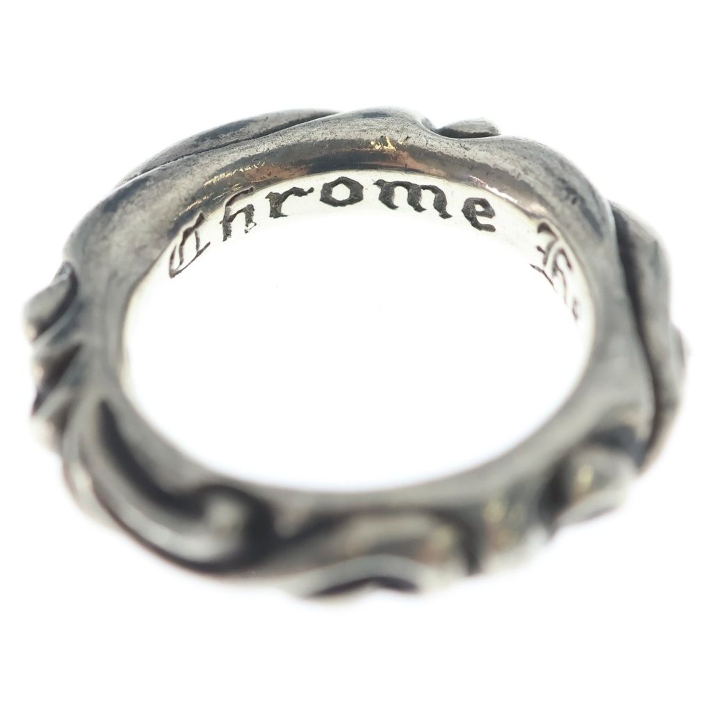Chrome Hearts Scrl Band Scroll Ring Silver — view 5