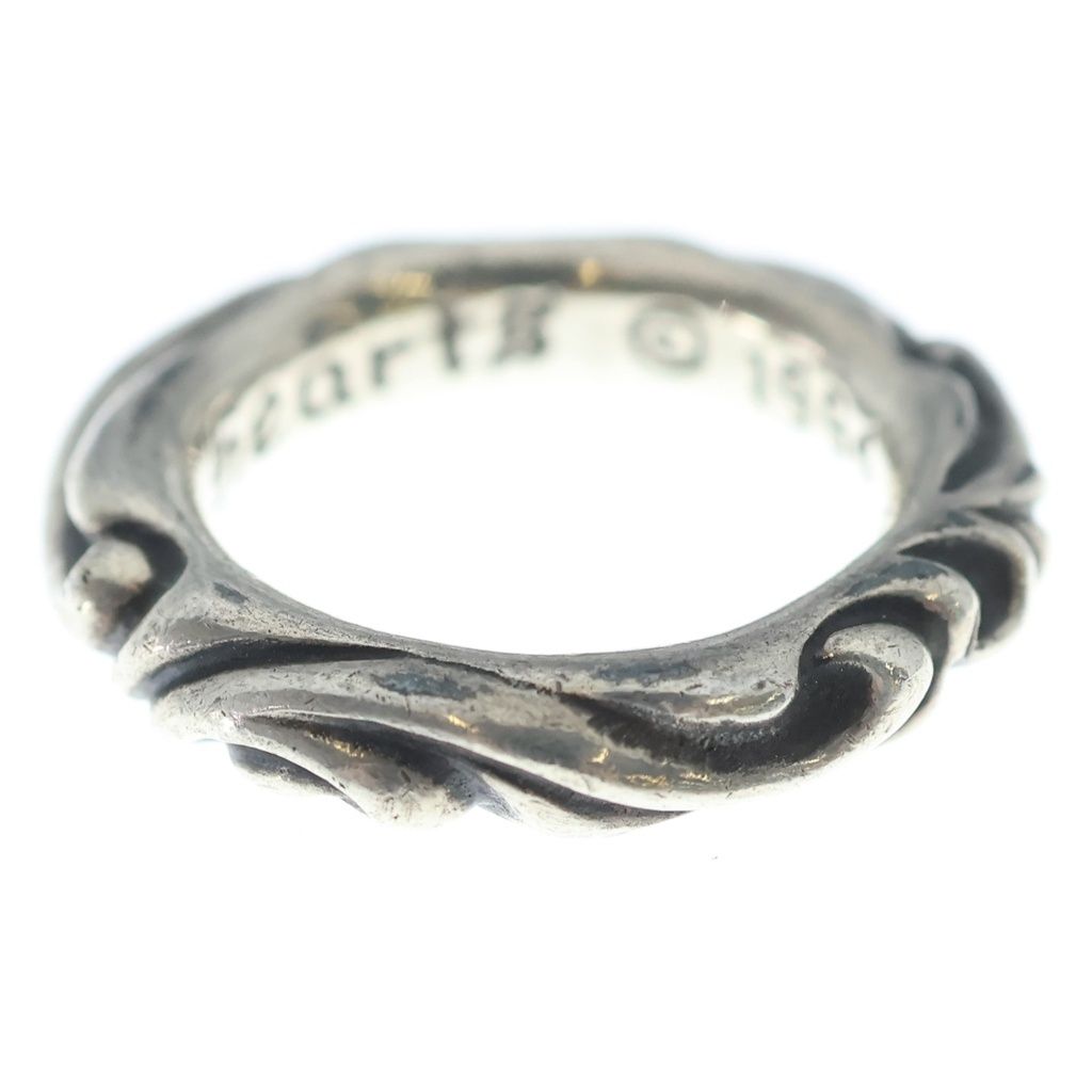 Chrome Hearts Scrl Band Scroll Ring Silver — view 3