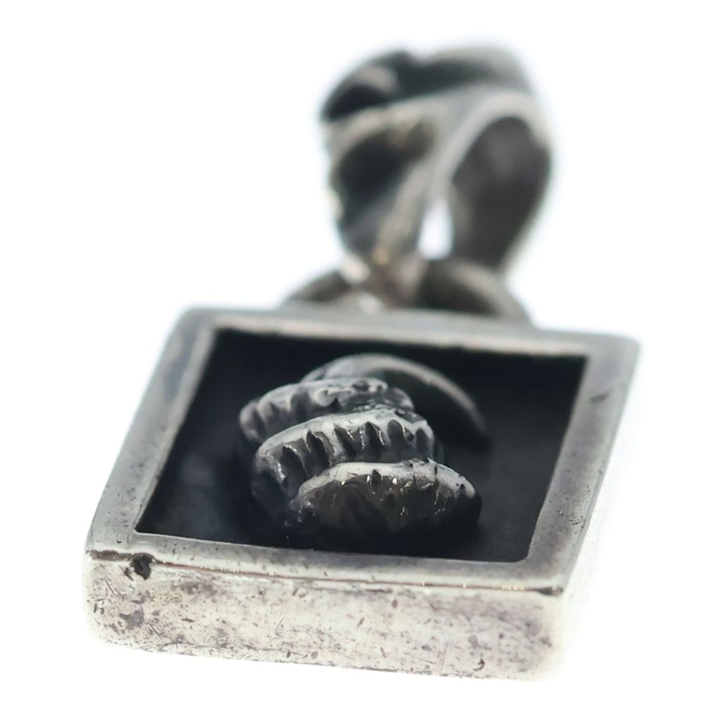 Chrome Hearts Framed Crow Charm Pendant Silver — view 5