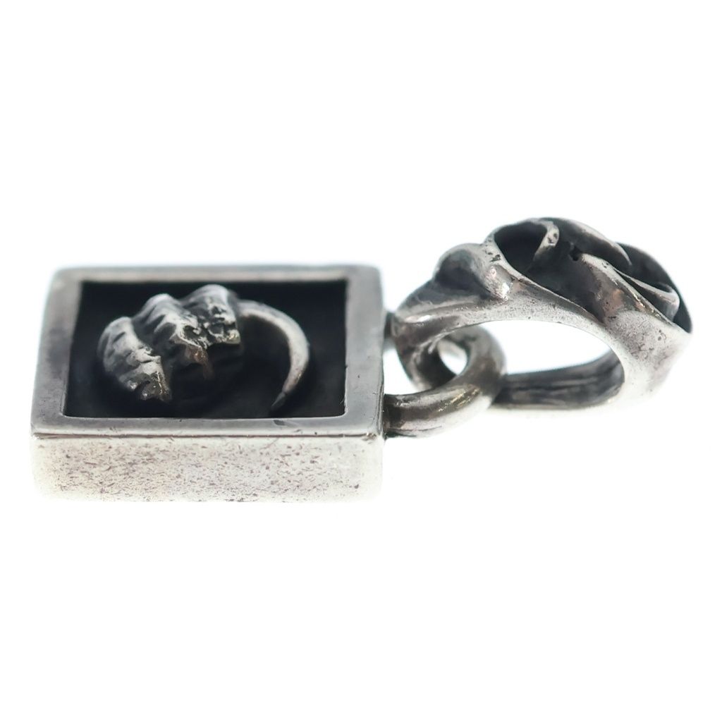 Chrome Hearts Framed Crow Charm Pendant Silver — view 3