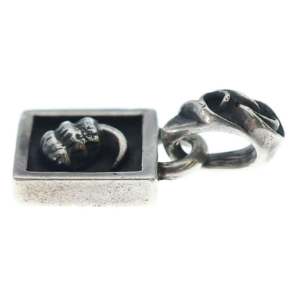 Chrome Hearts Framed Crow Charm Pendant Silver — view 3