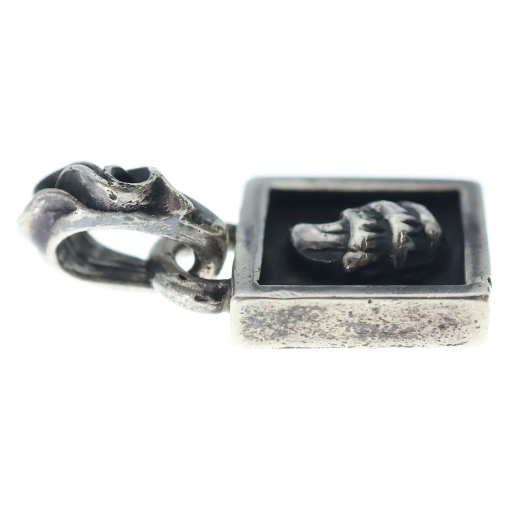Chrome Hearts Framed Crow Charm Pendant Silver — view 4