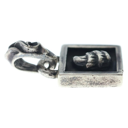 Chrome Hearts Framed Crow Charm Pendant Silver — view 4