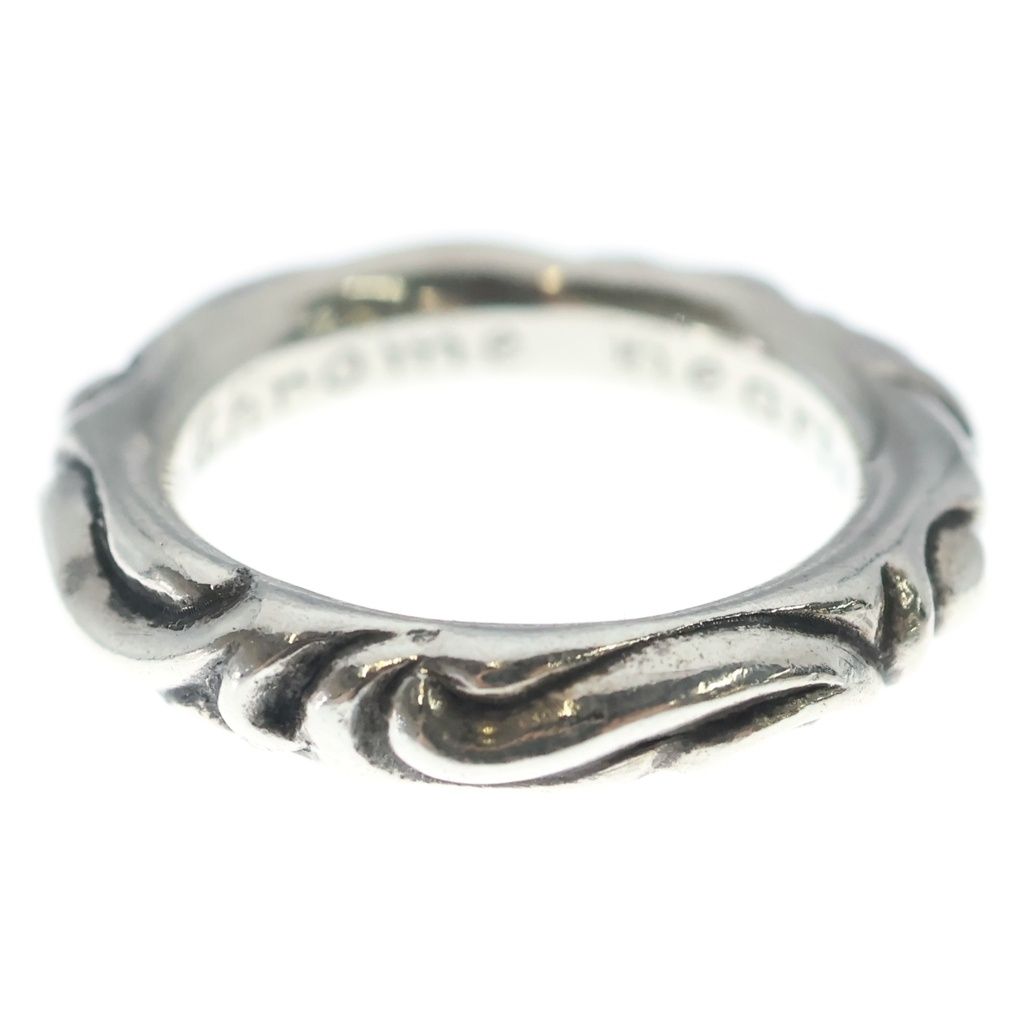 Chrome Hearts Scrl Band Scroll Ring Silver