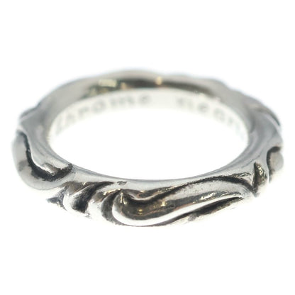 Chrome Hearts Scrl Band Scroll Ring Silver