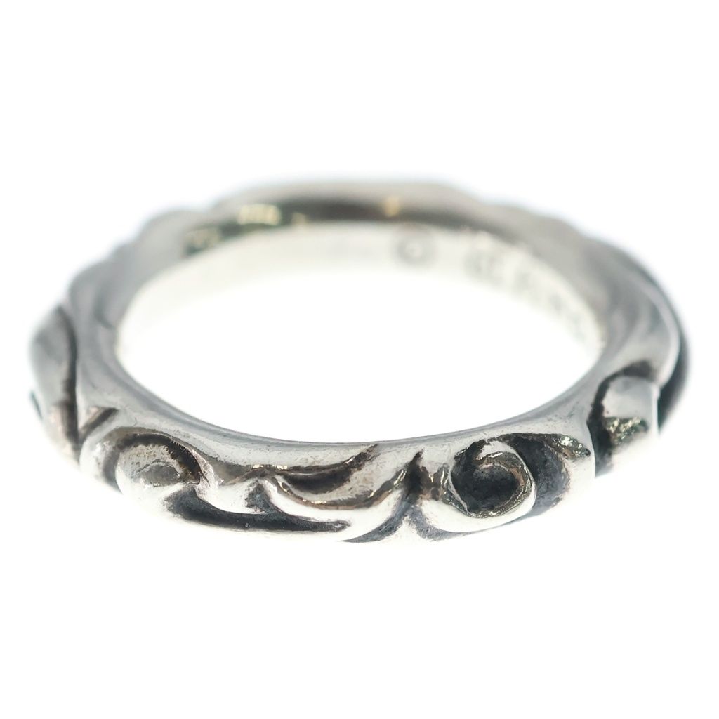 Chrome Hearts Scrl Band Scroll Ring Silver — view 4