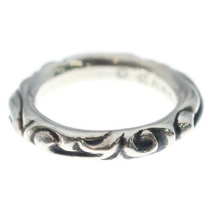 Chrome Hearts Scrl Band Scroll Ring Silver — view 4