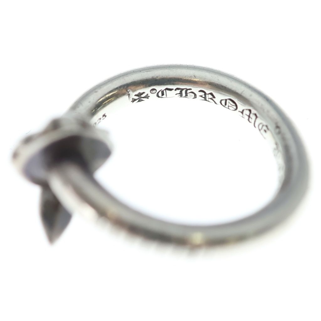 Chrome Hearts Nail Crsball Cross Ball Ring Silver — view 5