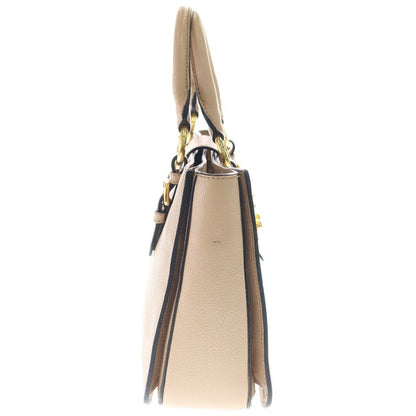 Miu Miu Madras 2-Way Shoulder Bag Pink Beige Leather Gold — view 3