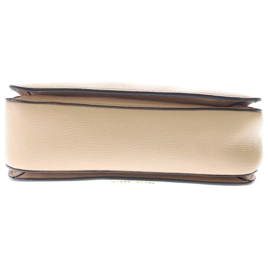 Miu Miu Madras 2-Way Shoulder Bag Pink Beige Leather Gold — view 4