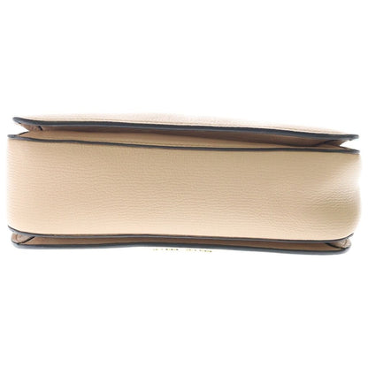 Miu Miu Madras 2-Way Shoulder Bag Pink Beige Leather Gold — view 4