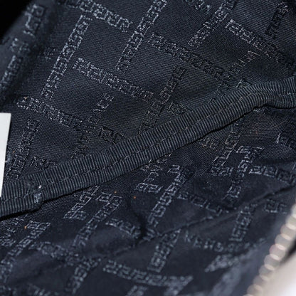 Versace Patch Embroidery Leather Body Back Black Messenger — view 5