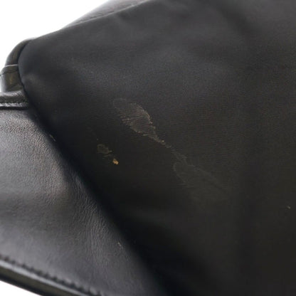 Versace Patch Embroidery Leather Body Back Black Messenger — view 6
