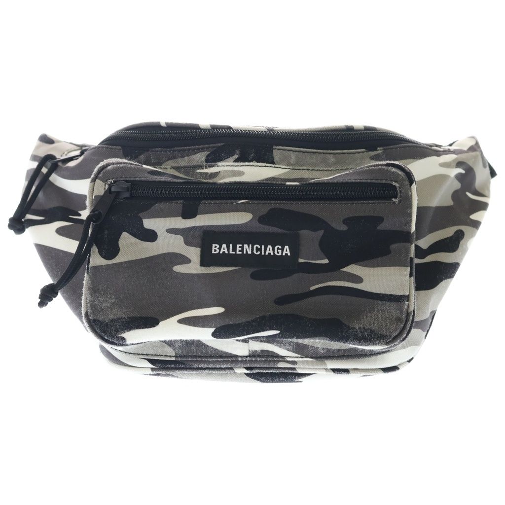 Balenciaga Explorer Belt Bag Camouflage Gray