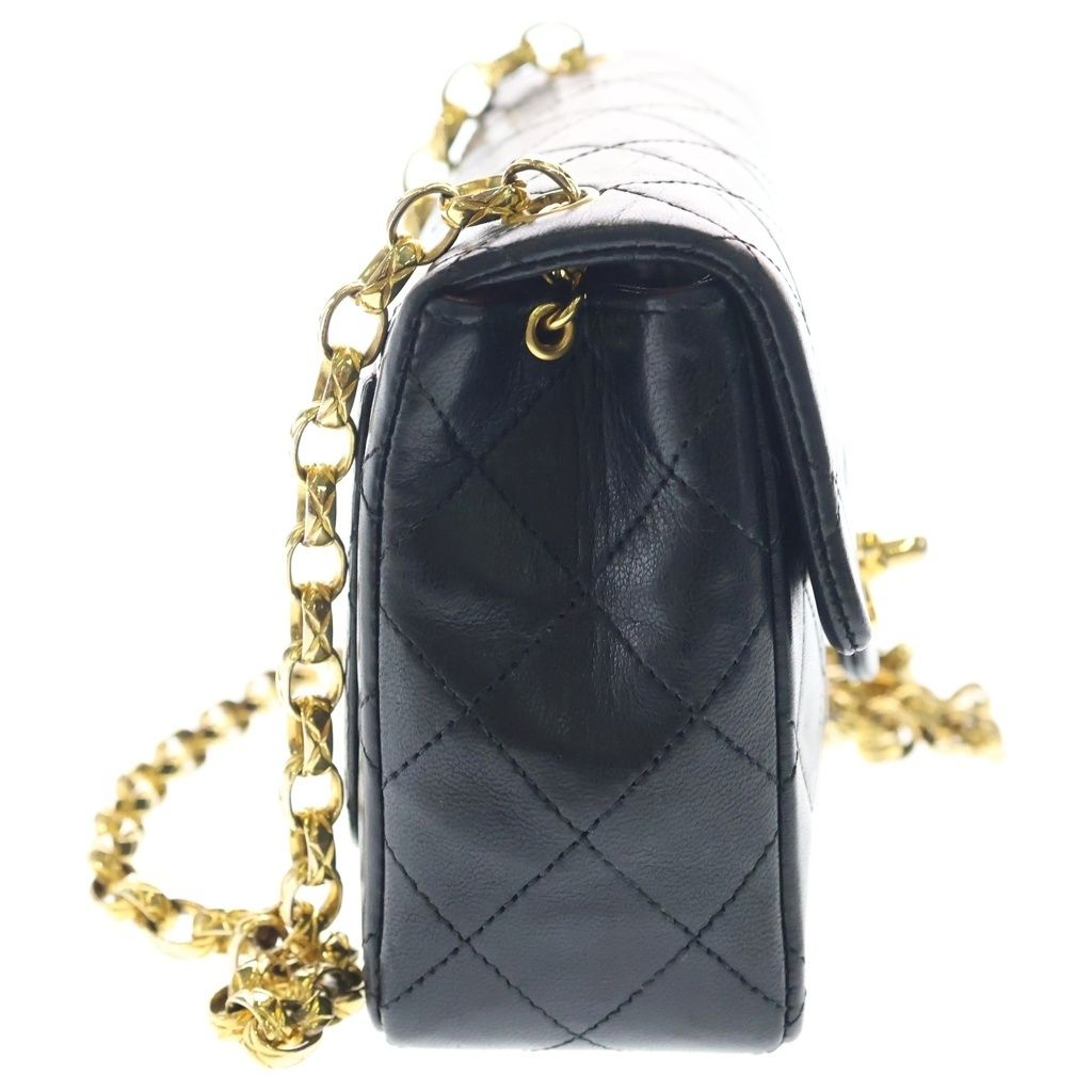 Chanel Mini Quilted 17 Lambskin Leather S Flap Bijou Chain Shoulder Bag Gold — view 3