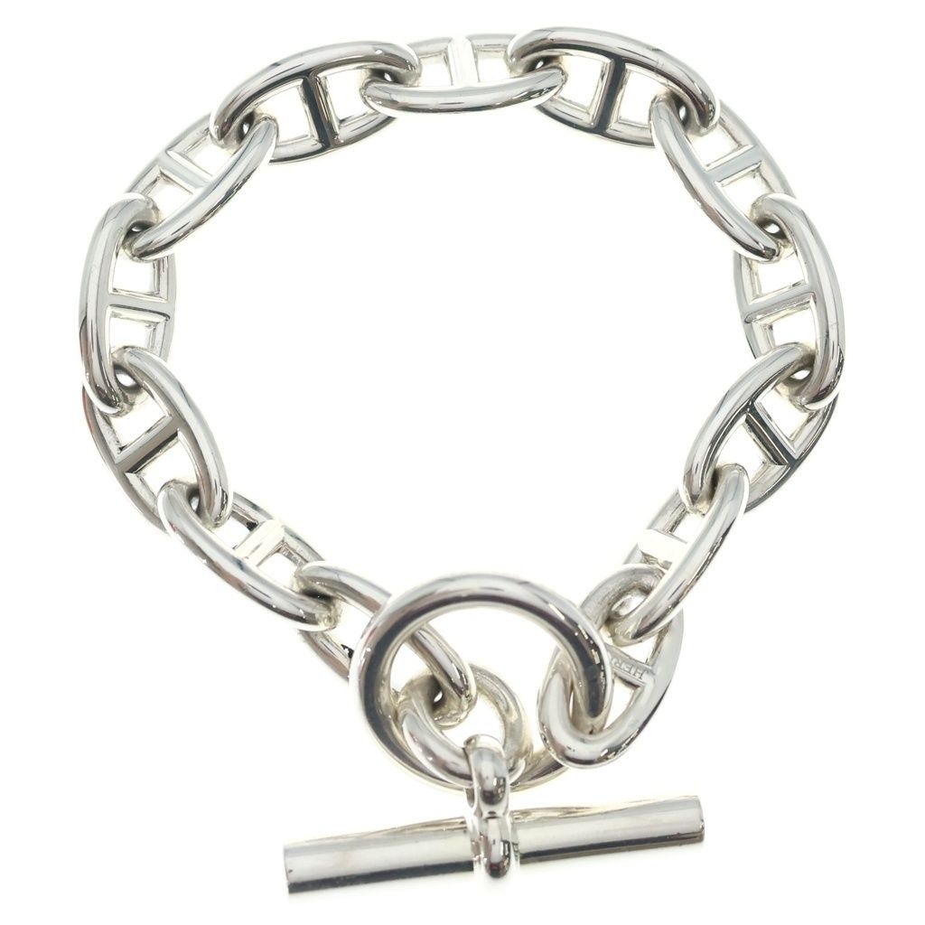 Hermes Chaine D'ancre GM 13 Pieces Bracelet Chain Silver