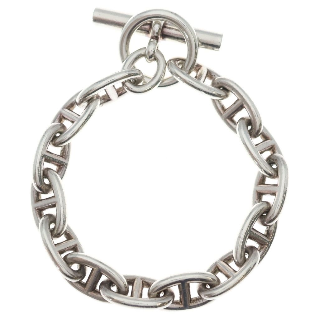Hermes Chaine D'ancre GM 13 Pieces Bracelet Silver Chain — view 2
